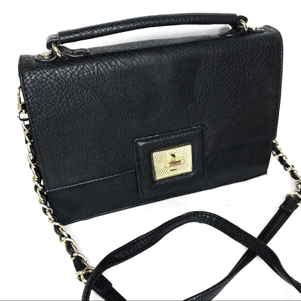 olivia + joy Black Adorno Convertible‎ Crossbody Bag Purse